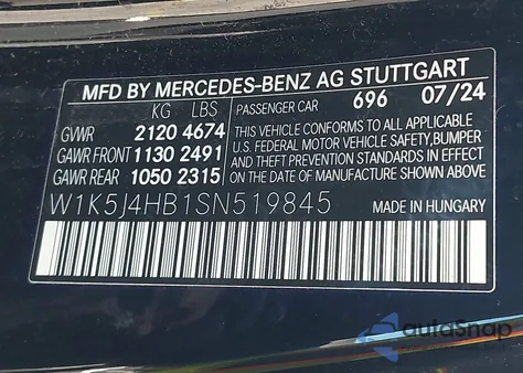 2025 Mercedes-Benz Cla 250 Coupe 4Matic from USA, damaged, VIN W1K5J4HB1SN519845